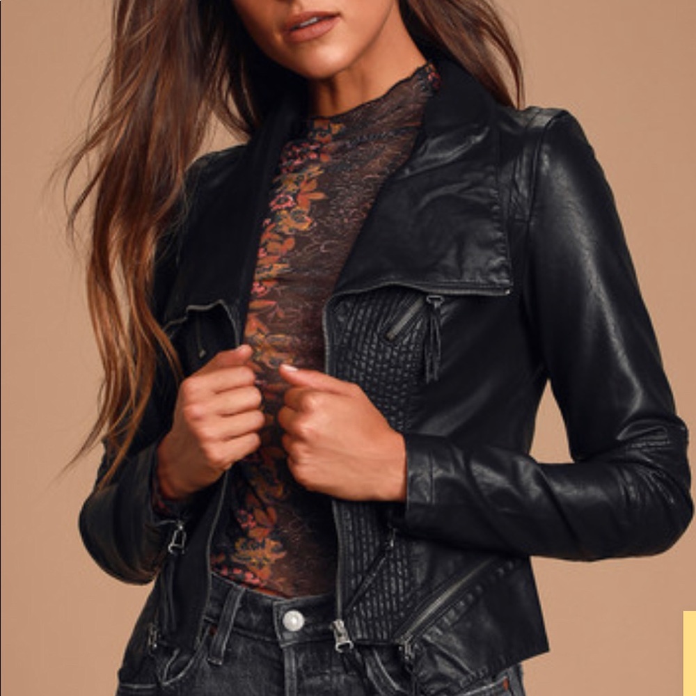 Lulus Faux Leather Jacket